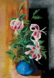Moïse Kisling, KWIATY W WAZONIE, olej, płótno