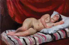 AKT by Wojciech Weiss, 1930, olej, płótno, sold Jun 2024