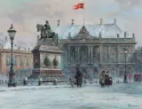 KOPENHAGA by Władysław Chmieliński, olej, płótno, sold Jun 2024