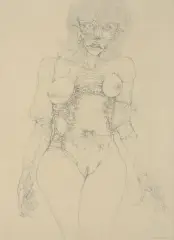 Zdzisław Beksiński, BEZ TYTUŁU, 1969, ołówek, karton