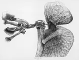BEZ TYTUŁU by Zdzisław Beksiński, 2001, grafika komputerowa, papier, sold Jun 2024