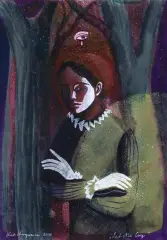 Katarzyna Karpowicz, LET ME CRY, 2021, technika mieszana, papier