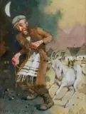 Jerzy Duda-Gracz, Z SZOŁEM ALEJCHEMA, 1993, olej, płótno