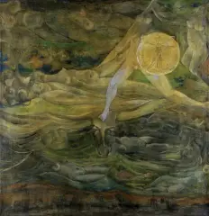 Marian Dąbrowski, FORMY BIO, 1972, olej, płótno