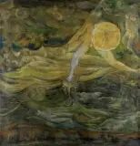 Marian Dąbrowski, FORMY BIO, 1972, olej, płótno