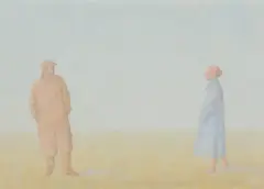 Mikołaj Kasprzyk, SPOTKANIE, 2002, olej, płótno