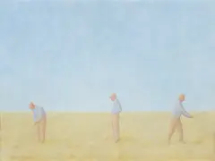 Mikołaj Kasprzyk, GOLF, 2002, olej, płótno