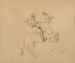 Jan Rosen, TRĘBACZ, tusz, papier
