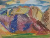 Bolesław Stawiński, MOTYW Z ZAKOPANEGO, tempera, tektura