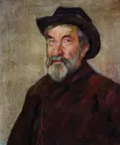 Samuel (Sasza) Finkelstein, PORTRET MĘŻCZYZNY, 1919, olej, płótno