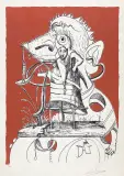 Z teki „ZABAWNE SNY PANTAGRUELA” by Salvador Dalí, 1973, litografia barwna , papier japoński, offered Apr 2024