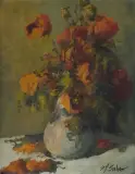 Stanisław Jerzy Suder, MAKI W WAZONIE, olej, płótno