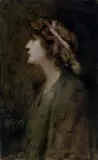 Jan Styka, IPHIGENIA, 1904, olej, tektura