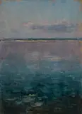 Jan Stanisławski, DNIEPR MIĘDZY KIJOWEM A KAMIEŃCEM, 1902, olej, deska