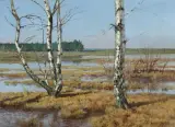 Józef Rapacki, WIOSNA, 1914, olej, płótno