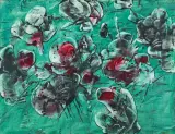 BEZ TYTUŁU by Alfred Lenica, 1967, gwasz, papier, sold Mar 2024