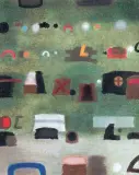 Jan Tarasin, SZEŚĆ WĄTKÓW, 1987, pastel, papier