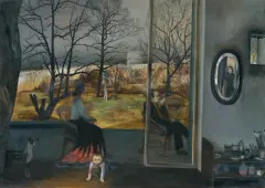 Maria Anto, DOM (OGRÓD JESIENIĄ), 1980, olej, płótno
