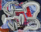 BEZ TYTUŁU by Eugeniusz Minciel, 2010-2023, akryl, cement, płótno, offered Mar 2024