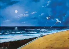 Rafał Olbiński, BŁOGOSŁAWIONA NORMALNOŚĆ, 2012, akryl, olej, płótno