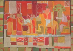 Marek Włodarski, POKŁON TRZECH KRÓLI, 1950-1951, olej, płótno