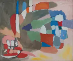 Marek Włodarski, NA TROPIE II, 1958, olej, płótno