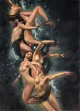 Anna Tomicka, CELESTIAL SYMPHONY, 2023, olej, płótno