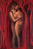 Katarzyna Karpowicz, RED HOT KISS, 2020, olej, płótno