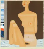 Jerzy Nowosielski, AKT PRZY OKNIE, 1997, serigrafia, papier