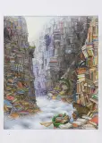 ATRAMENTOWY KANION by Jacek Yerka, 2023, kredki, papier, sold Feb 2024