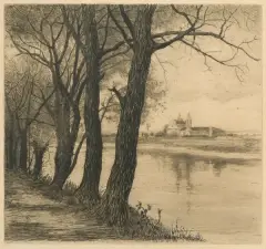 Jan Rubczak, SKAŁKA, 1908, akwaforta, papier