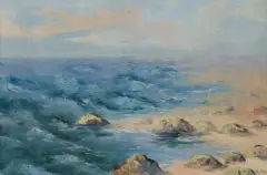 Marian Puffke, MORZE, 1922, olej, płótno