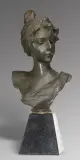 AIDA by Emmanuel Villanis, ok. 1900, brąz patynowany, sold Dec 2023