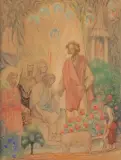 Franciszek Siedlecki, ŚWIĄTKARZ. POWSINOGA ŚWIĄTKARZ, 1930, ołówek, akwarela, papier