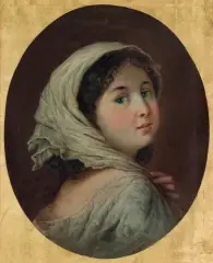 Wincenty Sleńdziński, MAŁA KOKIETKA, 1886, olej, płótno dublowane