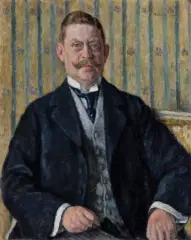 Józef Pankiewicz, PORTRET MĘSKI, 1912, olej, płótno