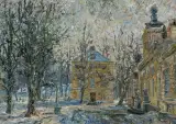 PAŁAC W JABŁONNIE by Włodzimierz Zakrzewski, 1969, olej, płótno, offered Dec 2023
