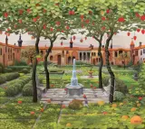 Jacek Yerka, WIRYDARZ, 2013, akryl, płótno