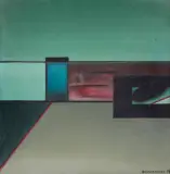 Piotr Bogusławski, CISZA, 1976, akryl, płótno