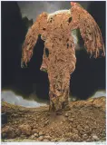 PO743 by Zdzisław Beksiński, 1999, grafika komputerowa, papier naklejony na płytę, sold Oct 2023