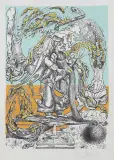 Z TEKI „ZABAWNE SNY PANTAGRUELA” by Salvador Dalí, 1973, litografia barwna, papier japoński, offered Oct 2023