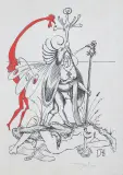 Z TEKI „ZABAWNE SNY PANTAGRUELA” by Salvador Dalí, 1973, litografia barwna , papier japoński, offered Oct 2023