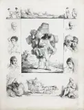 Michal Plonski, KOSZYKARZ, 1805, akwaforta, papier