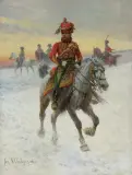 Jan Chełmiński, KONNY HUZAR W ZIMOWYM PEJZAŻU