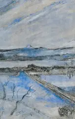 Stanisław Wyspiański, WIDOK NA KOPIEC KOŚCIUSZKI, 1904, pastel, papier