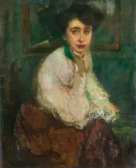 Mela - (Melania Mutermilch) Muter, PORTRET KOBIETY, 1905, olej, płótno
