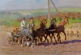 Zygmunt Rozwadowski, CZWÓRKA, 1923, olej, płótno