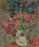 Eugeniusz Eibisch, TULIPANY, ok. 1940, olej, płótno