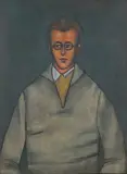 PORTRET by Jerzy Nowosielski, 1954, olej, płótno, offered Oct 2023