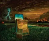 Henryk Waniek, NOCNA BURZA, 1978, olej, płótno